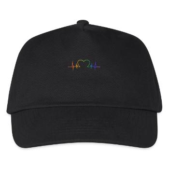 LGBT Gay Gay Lesbian Lesbian Fun Support Pride - Kids’ Baseball Cap - black - Front