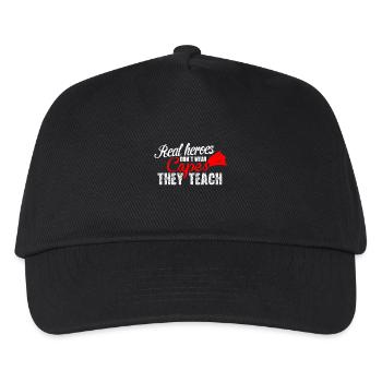 véritables héros sont enseignants - cadeau pour les enseignants - Casquette de baseball Enfant - noir - Devant