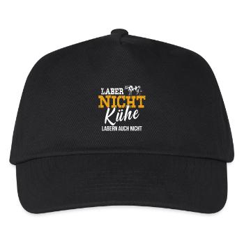 Landwirt Shirt · Landwirtschaft · Nicht labern - Kinder Basecap - Schwarz - Vorne