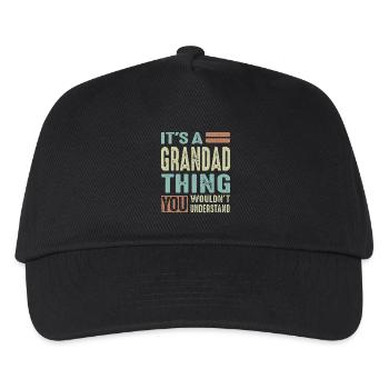 Grandad Thing - Kids’ Baseball Cap - black - Front