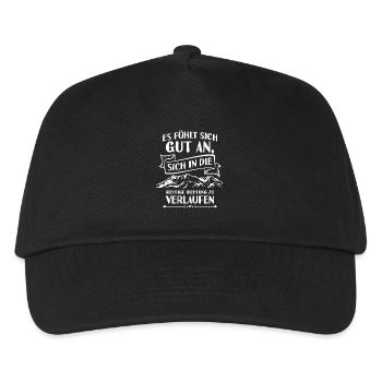 ...in die richtige Richtung verlaufen - Geschenk - Kinder Basecap - Schwarz - Vorne