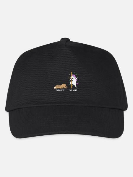 Unicorn horse your aunt my aunt gift EN - Kids’ Baseball Cap - black