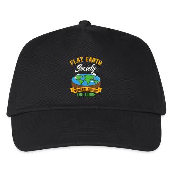 Flat earth society - members all over the globe - Kids’ Baseball Cap - black - Front