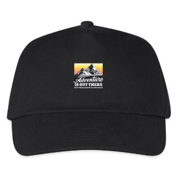 Adventure is out there are bugs - Kids’ Baseball Cap - black - Front