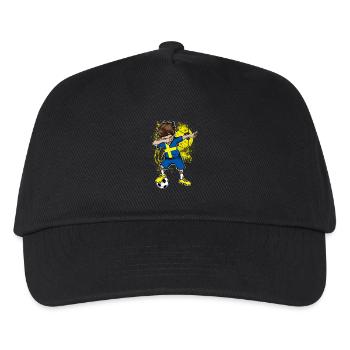 Schweden Fußball WM Nationalmannschaft - Kinder Basecap - Schwarz - Vorne