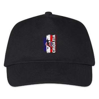 Équipe nationale de Croatie - Cadeaux - Casquette de baseball Enfant - noir - Devant