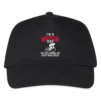 Cycling Dad - Kinder Basecap - Schwarz - Vorne