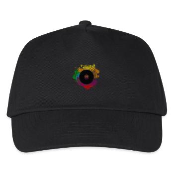 VINYL Schallplatte - Kinder Basecap - Schwarz - Vorne