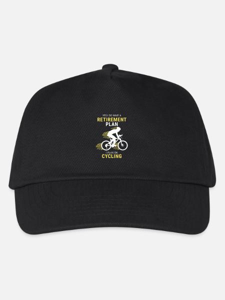 Ruhestand Fahrrad - Kinder Basecap - Schwarz