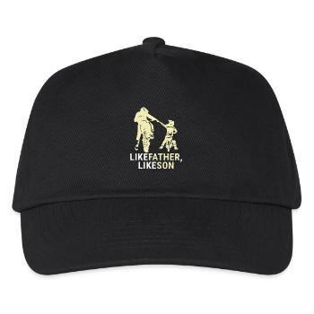 Motocross Father and Son - Kids’ Baseball Cap - black - Front