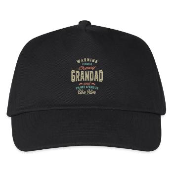 Crazy Grandad - Kids’ Baseball Cap - black - Front