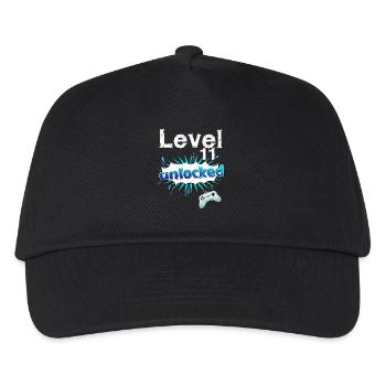 11th birthday - Kids’ Baseball Cap - black - Front