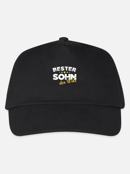 Bester Sohn der Welt T-Shirt - Kinder Basecap - Schwarz