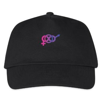 Bisexual T-Shirt - Bisexual - Bi - LGBT - CSD - Kids’ Baseball Cap - black - Front