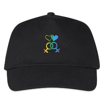 LGBT T-Shirt - Homosexuell - Gay - Lesbisch - CSD - Casquette de baseball Enfant - noir - Devant