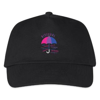 Bisexual T-Shirt - Bisexual - Bi - LGBT - CSD - Kids’ Baseball Cap - black - Front