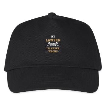 Lawyer attorney court law justice gift - Kids’ Baseball Cap - black - Front