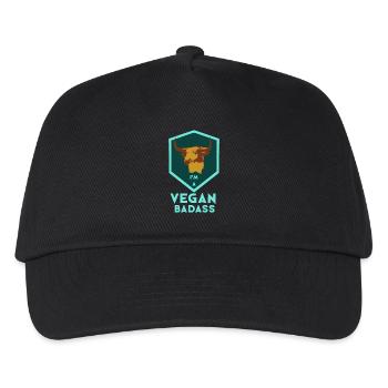 Ich bin ein knallharter Veganer - Kinder Basecap - Schwarz - Vorne