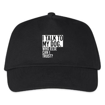 Discours avec un chien - Casquette de baseball Enfant - noir - Devant