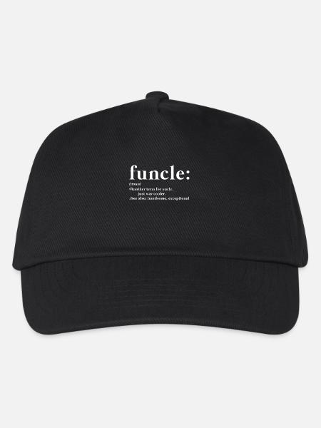 Onkel Geschenk Funcel Uncle shirt - Kinder Basecap - Schwarz