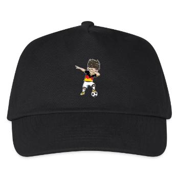 Football World Cup Germany Gift Dab - Kids’ Baseball Cap - black - Front