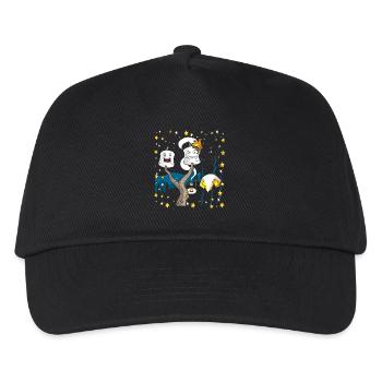 Happy Camper Marshmallow feu de camp cadeau de cadeau - Casquette de baseball Enfant - noir - Devant