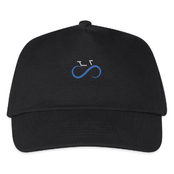 Road Bike Bicycle Infinity Bike Biking - Kids’ Baseball Cap - black - Front