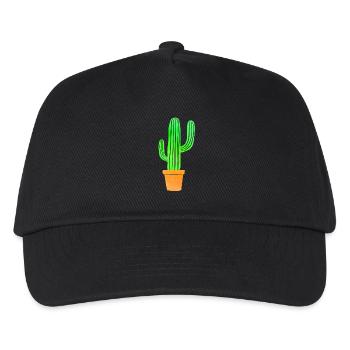 Watercolor Art Cactus - Kinder Basecap - Schwarz - Vorne