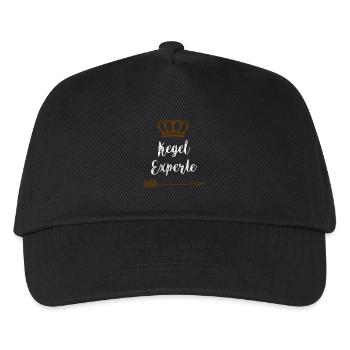 Kegel Kegeln T-Shirt - Kinder Basecap - Schwarz - Vorne