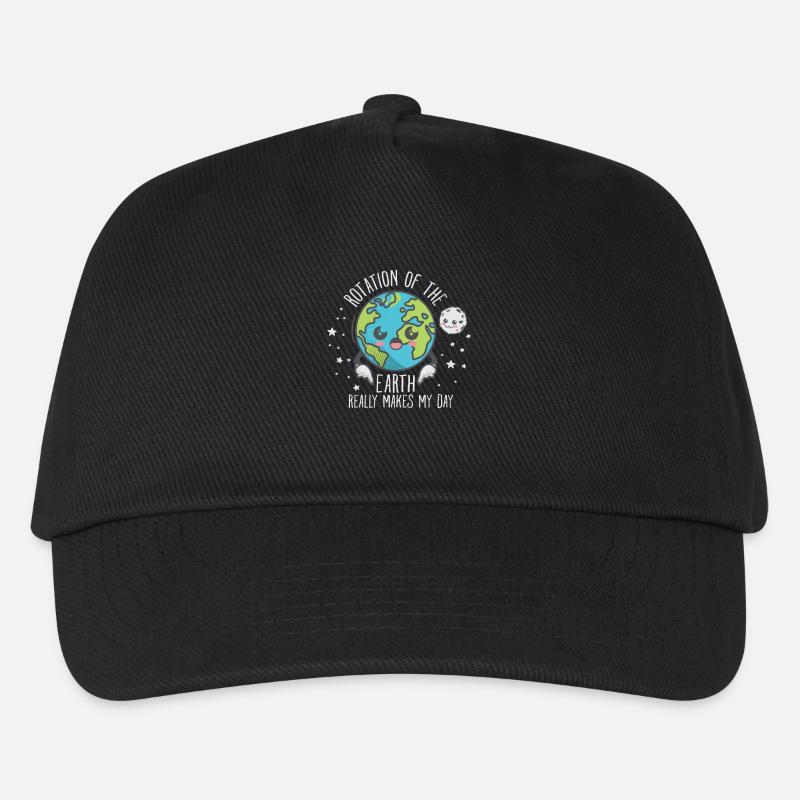 The Rotation Of The Earth Really Makes My Day - Kinder Basecap - Schwarz