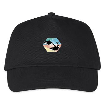 Wal - Kinder Basecap - Schwarz - Vorne