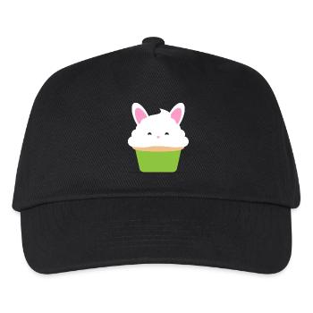 Cupcake, Muffin, Geschenkidee - Kinder Basecap - Schwarz - Vorne