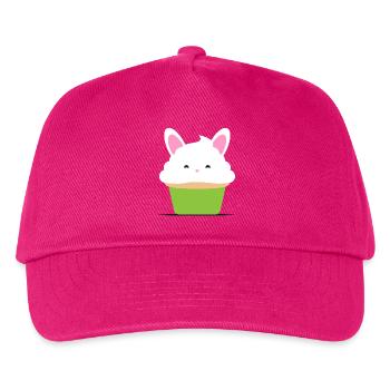 Cupcake, Muffin, Geschenkidee - Kinder Basecap - Fuchsia - Vorne