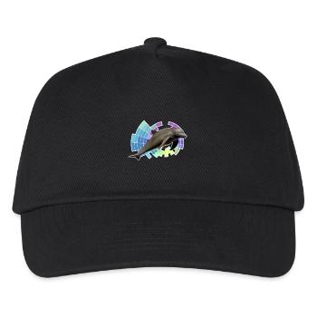 Delfin - Kinder Basecap - Schwarz - Vorne