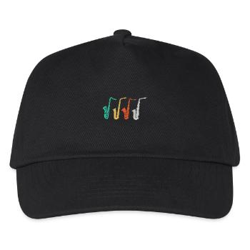 saxophone - Kids’ Baseball Cap - black - Front
