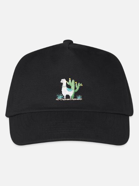 Lama - Kinder Basecap - Schwarz