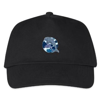 Delfin - Kinder Basecap - Schwarz - Vorne