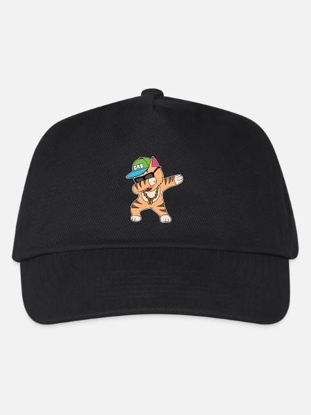 Katze Banane Kätzchen meow kitty cat Katzendame - Kinder Basecap - Schwarz
