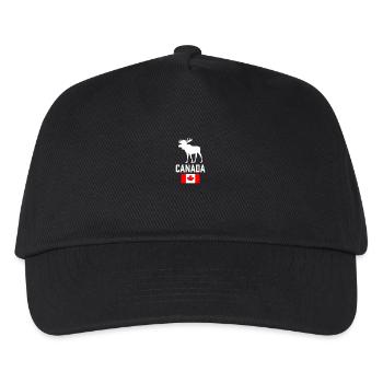 Canada Moose Canada Flag Canadian Pride Maple Leaf - Casquette de baseball Enfant - noir - Devant