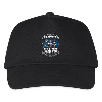 Flames Fire Department Pompier Pompier Femme - Casquette de baseball Enfant - noir - Devant