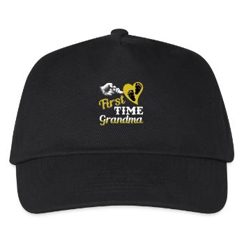 Grandmother grandmother announcement baby granny child grandson - Kids’ Baseball Cap - black - Front