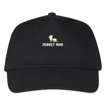 Ferret Friend - Ferret - Ferret Mom - Kids’ Baseball Cap - black - Front
