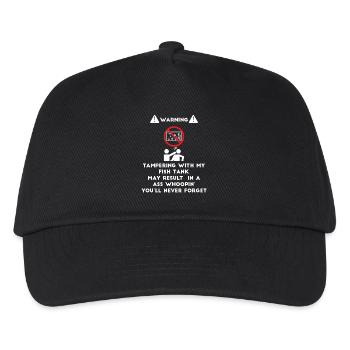 Fish - Fish Holder - Aquarist - Funny - Kids’ Baseball Cap - black - Front