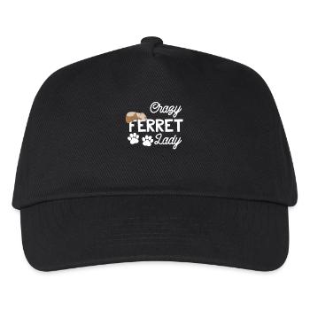 Ferret Friend - Ferret - Ferret Lady - Kids’ Baseball Cap - black - Front