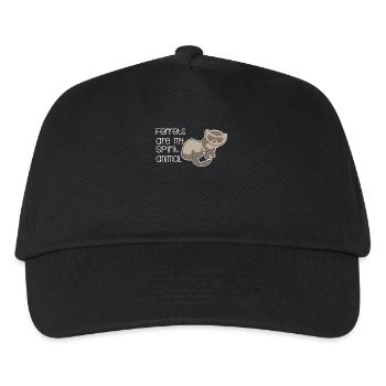 Frettchenfreund - Frettchen - Spirit Animal - Kinder Basecap - Schwarz - Vorne