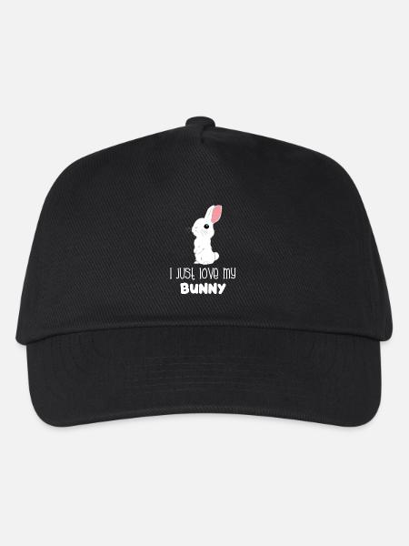 Hasen - Hase - Hasenbesitzer - Liebe - Kinder Basecap - Schwarz