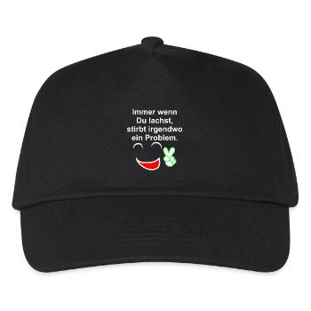Immer wenn du lachst - Kinder Basecap - Schwarz - Vorne