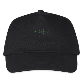 Battement cardiaque d'avion ECG - Casquette de baseball Enfant - noir - Devant