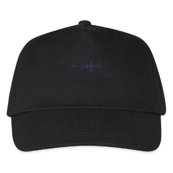 Battement cardiaque d'avion ECG - Casquette de baseball Enfant - noir - Devant