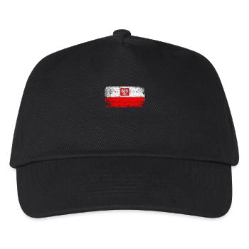Polish Eagle Polnischer Stolz - Kinder Basecap - Schwarz - Vorne